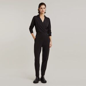 G-STAR RAW Shirt Jumpsuit L/S Scalar Jersey Black NWT Size L